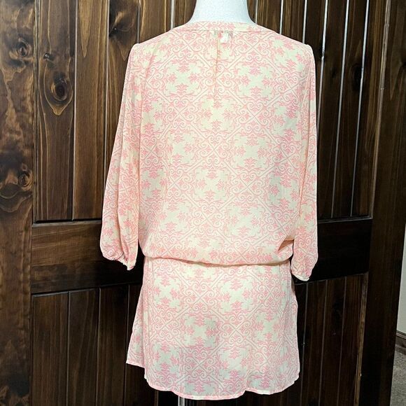 CAbi Long Sleeve Sheer Tunic, Cover-Up Size X-Small - Picture 3 of 4